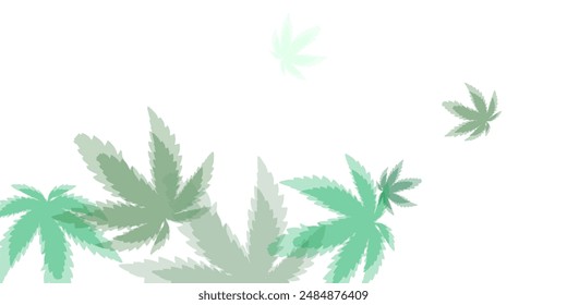 Seamless border background with four leaved greenery clover and shamrock for Saint Patrick's Day greeting Adorable summer overlay template. Good-looking spring sale vector illustration.