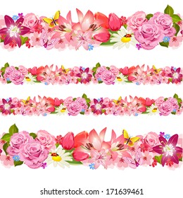 Cute Flower Border Hd Stock Images Shutterstock