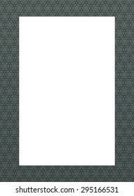 Seamless border, elegant islamic template ornament. Vector file