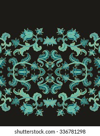 Seamless border  ornament