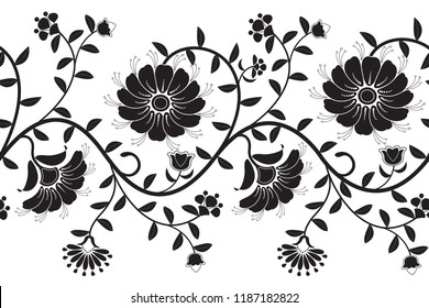 Seamless border pattern (Vector)