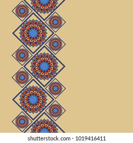 Seamless Border Spanish Style Spain Tilework Stock Vector (Royalty Free ...