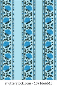 Seamless border vintage vector 2