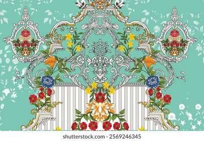 Seamless Borders for home decor and wrapping paper.
