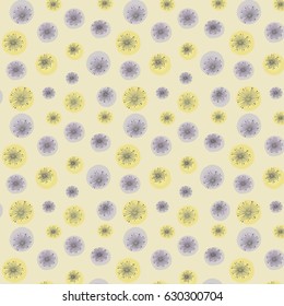 Seamless botanical pattern abstract hand drawn blueberries beige grey background, fabric, gift wrap, scrapbooking, wallpaper, tapestry