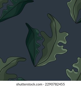 Seamless botanical pattern. Different herbs and flowers, hand-drawn. Vintage vector illustration of flowers. Colorful banner. An idea for wallpaper and textiles. Linear drawing. Rustic style.