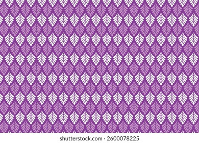 A seamless botanical pattern featuring elegant, stylized leaf motifs arranged symmetrically. Ideal for textiles, wallpapers, packaging, branding, stationery, digital backgrounds, and decor.