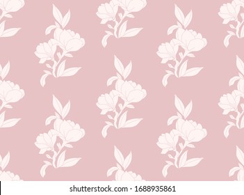seamless botanical pattern, floral illustration, design for print,wrapping paper