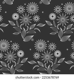 nahtlose botanische Muster gemalter orientalischer Motive