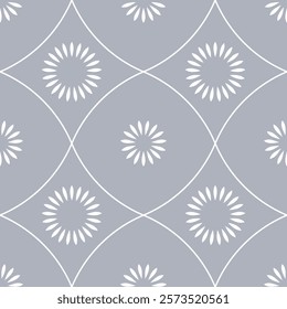 seamless botanical pattern of painted oriental motifs 