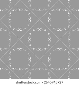 seamless botanical pattern of painted oriental motifs 