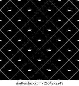seamless botanical pattern of painted oriental motifs on a white background