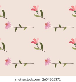Seamless Botanical Pattern  Vector Art, Floral and Graphics