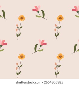 Padrão Botânico sem costura Vetor Arte, Floral e Gráficos