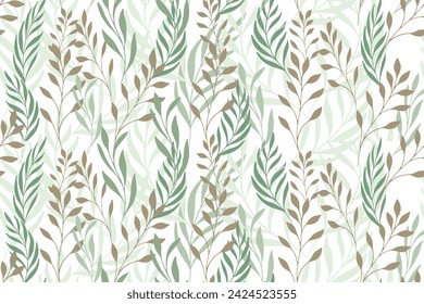 Seamless botanical tropical leaves pattern textile, wallpaper, botanical summer natural ecological 