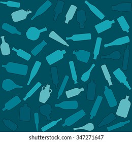 Seamless   bottles backgrounds - vector illustration 