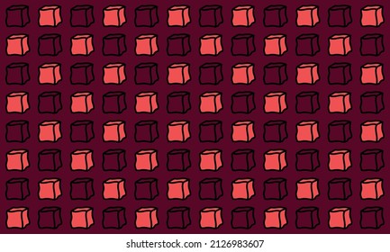 Seamless box background template for copy space, banner, flyer, pamphlet, presentation, or poster template.