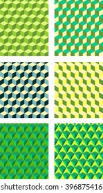 Seamless boxes cubes background pattern