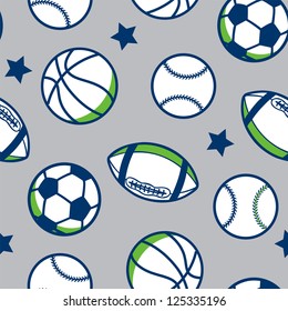 Seamless Boys Sport Background