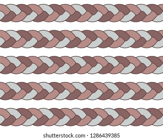 Seamless Braid Parallel Pattern Vector Mosaic Buy This Get Similar 6 Pattern Free (items Placed In The Swatches Panel) 