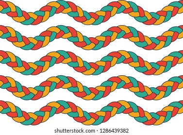 seamless braid parallel sine pattern vector mosaic hair wavy traditional Buy this get similar 6 pattern free (items placed in the swatches panel)