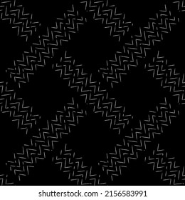 Seamless braided vector black and white pattern