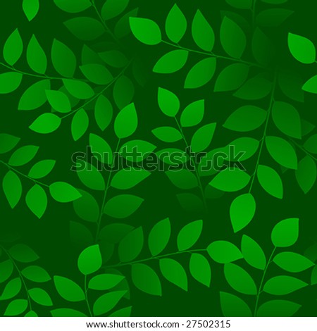 Seamless branch wallpaper (vector). Only global colors. CMYK. Easy color changes.