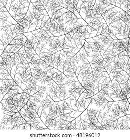 Seamless branches pattern