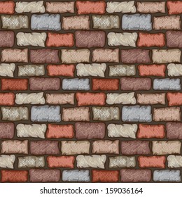 Seamless brick wall 