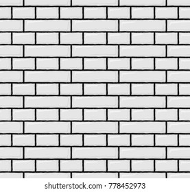 Seamless brick wall background. Vector pattern