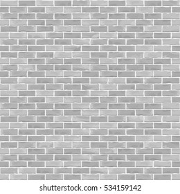 Seamless brick wall background, white brick wall, vector eps10 illustration