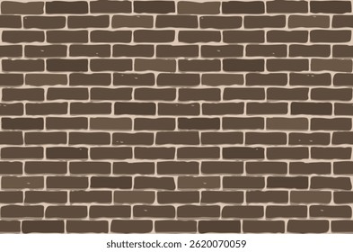 Seamless Brick wall brown color design, background image