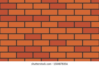 Seamless brick wall, vector eps10 illustration. Endless background