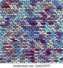 Seamless brick wall. Vector graphic illustration pattern.