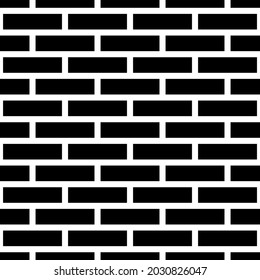 Seamless brickwall pattern. Bricks cladding wall. Walling wallpaper. Geometric ornament. Grid background. Geometrical backdrop. Mosaic motif. Digital paper, textile print, web design. Vector artwork.