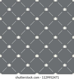 seamless briefcase pattern on a dark background. briefcase icon creative design. Can be used for wallpaper, web page background, textile, print UI/UX