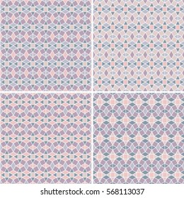 Seamless bright abstract mosaic multicolored background pattern