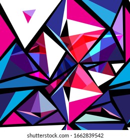 Patrón abstracto de objetos y elementos geométricos sin brillo. Una plantilla para el diseño de papel pintado o tela.