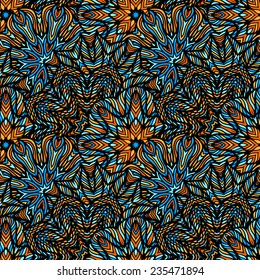Seamless bright background, vector illustration