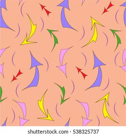 seamless bright color pattern with different arrows