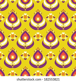 Patrón de fondo de la ilustración de diseño de la pluma de pavo real de color brillante en el vector