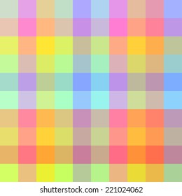 Seamless bright and colorful pattern from rainbow squares