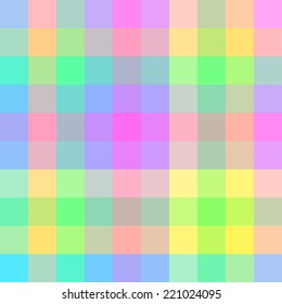 Seamless bright and colorful pattern from rainbow squares