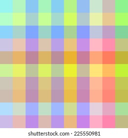 Seamless bright and colorful pattern from rainbow squares