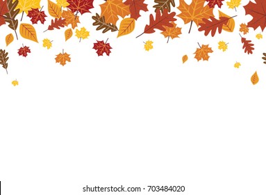 Autumn Leaves Border Images Stock Photos Vectors Shutterstock