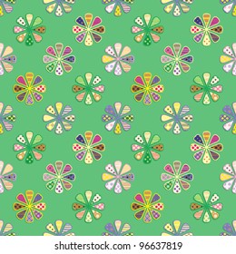 seamless bright flower pattern