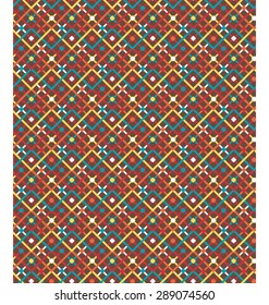 Seamless bright fun abstract modern pattern