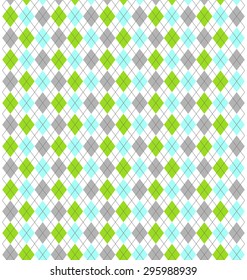 Seamless Bright Fun Abstract Rhombus Pattern