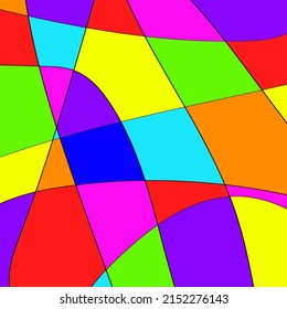 Seamless bright patern mosaic. Vector.	