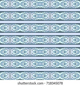 Seamless bright pattern with ethnic style. Square decorative element with ornament.